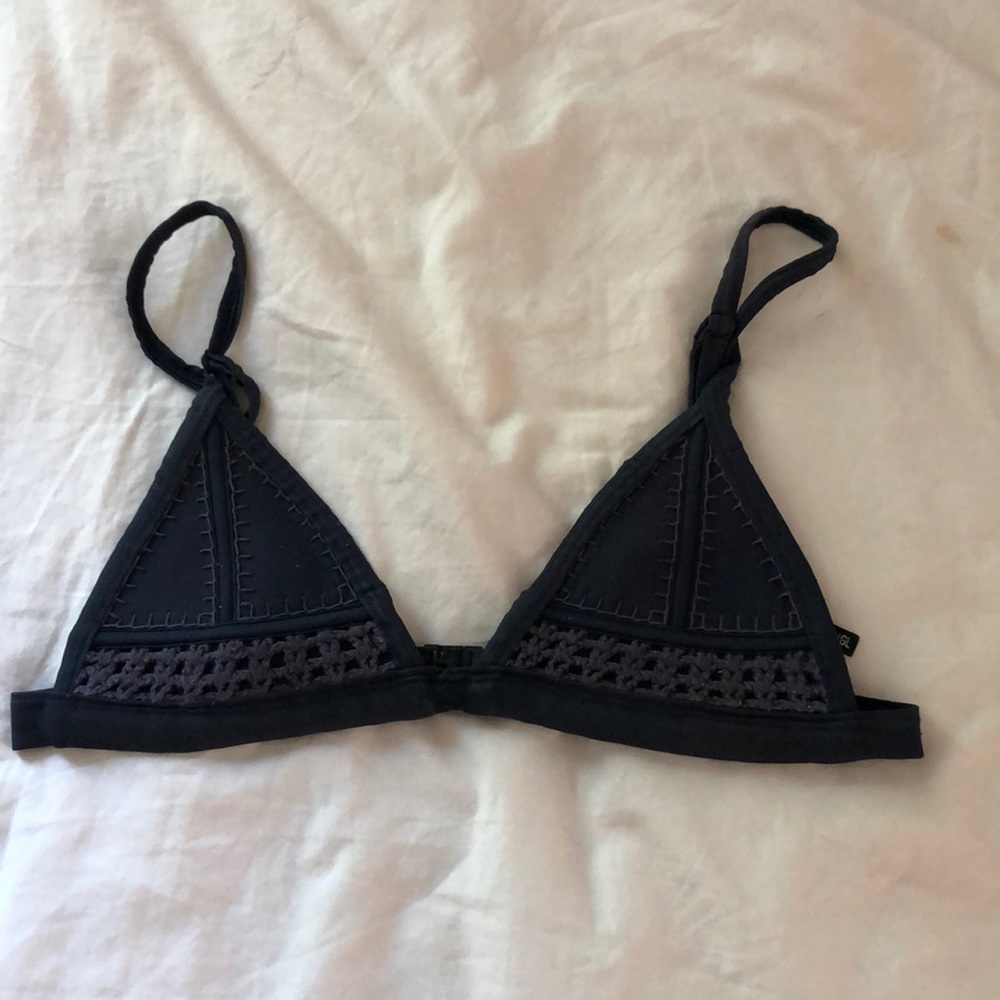 AUTHENTIC TRIANGL BLACK BIKINI TOP XXS/XS